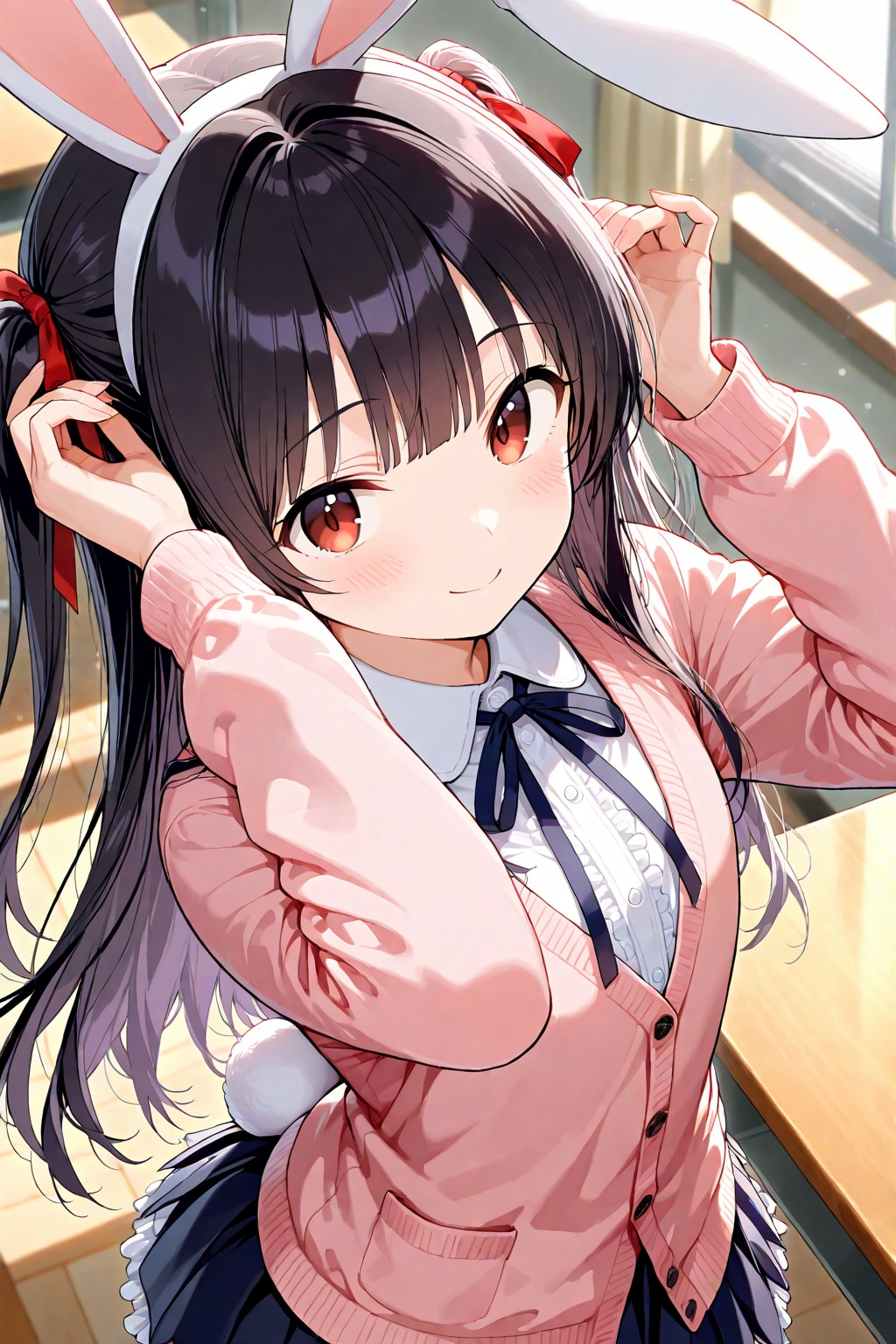 うさぎさんになった月ちゃん