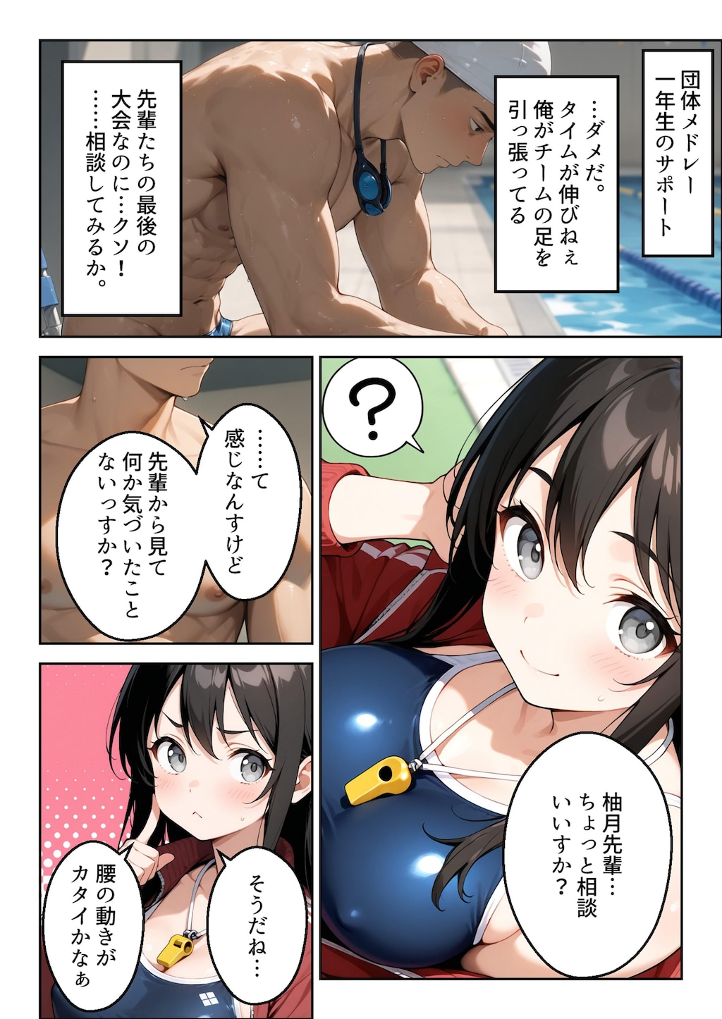 水泳部マネージャーのイキすぎた熱血サポート