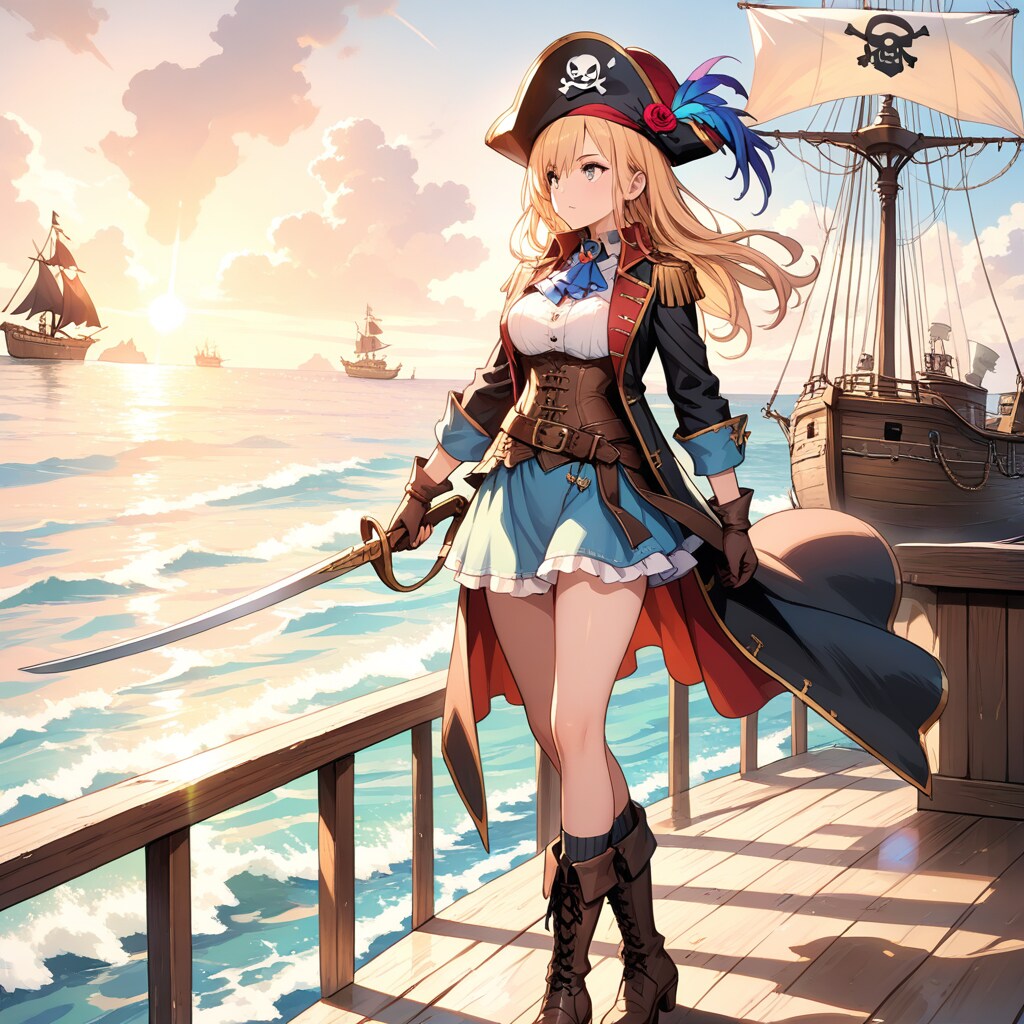 海賊の少女 | の人気AIイラスト・グラビア