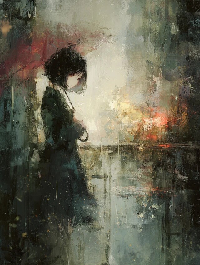 雨 | の人気AIイラスト・グラビア