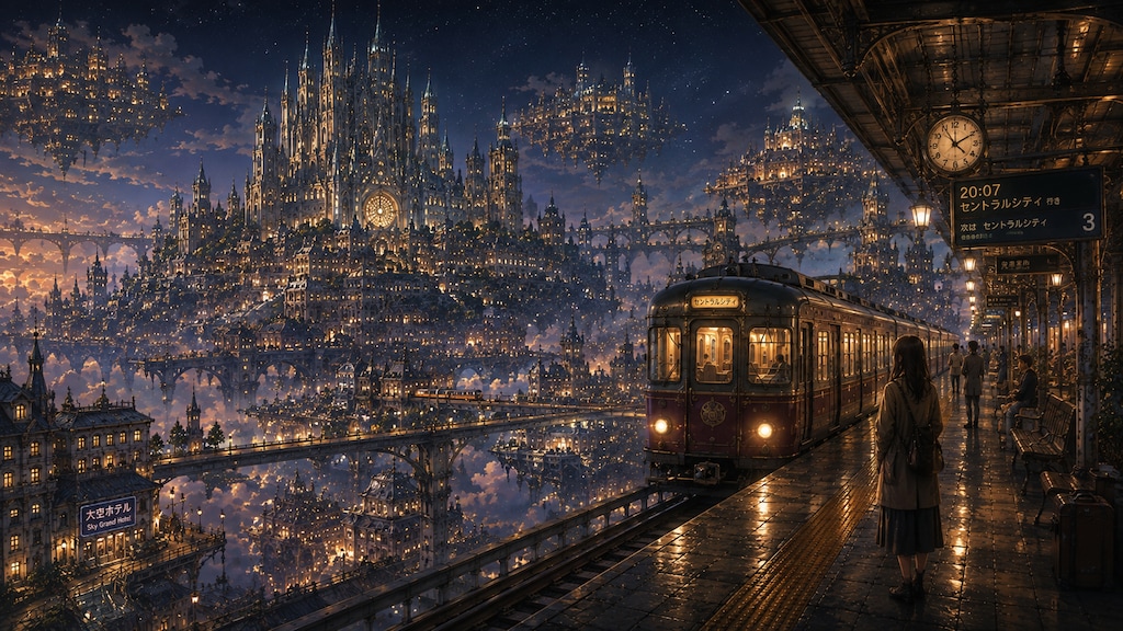 空中都市の日常