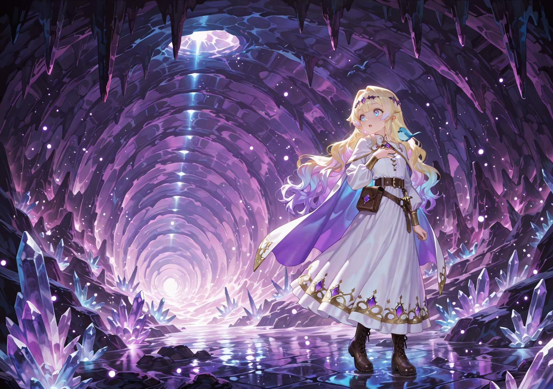 紫晶の導光洞 | の人気AIイラスト・グラビア