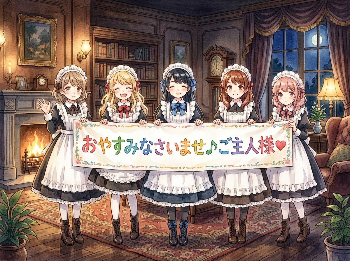 おやすみなさいませ♬ご主人様❤️ | の人気AIイラスト・グラビア