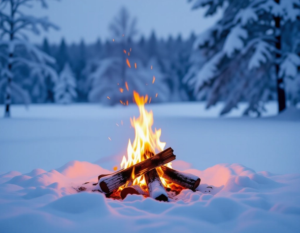 雪原の灯火 - 静寂に響く希望の調べ / Lights on the Snowy Field - A Melody of Hope Resonating in the Silence