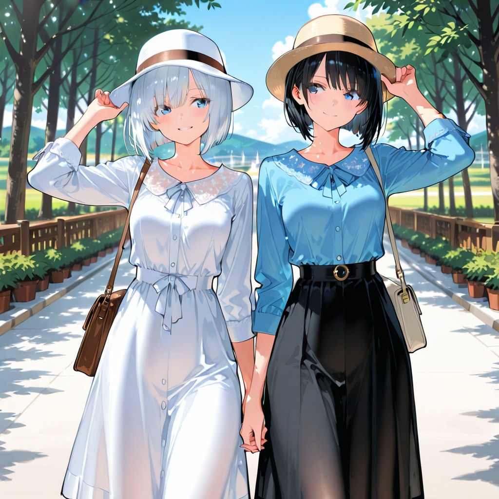 2人のオフショット | の人気AIイラスト・グラビア