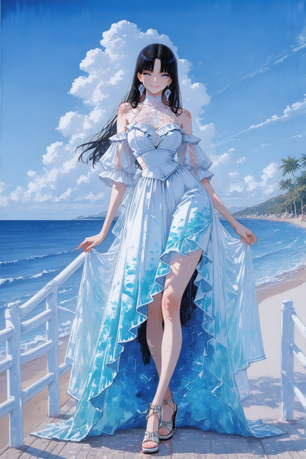 爽やかな夏コーデ