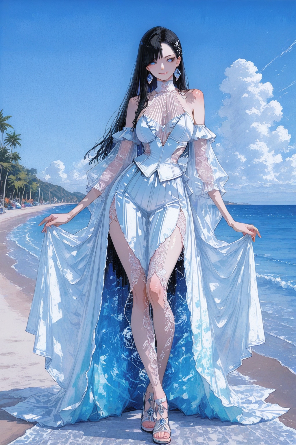 爽やかな夏コーデ