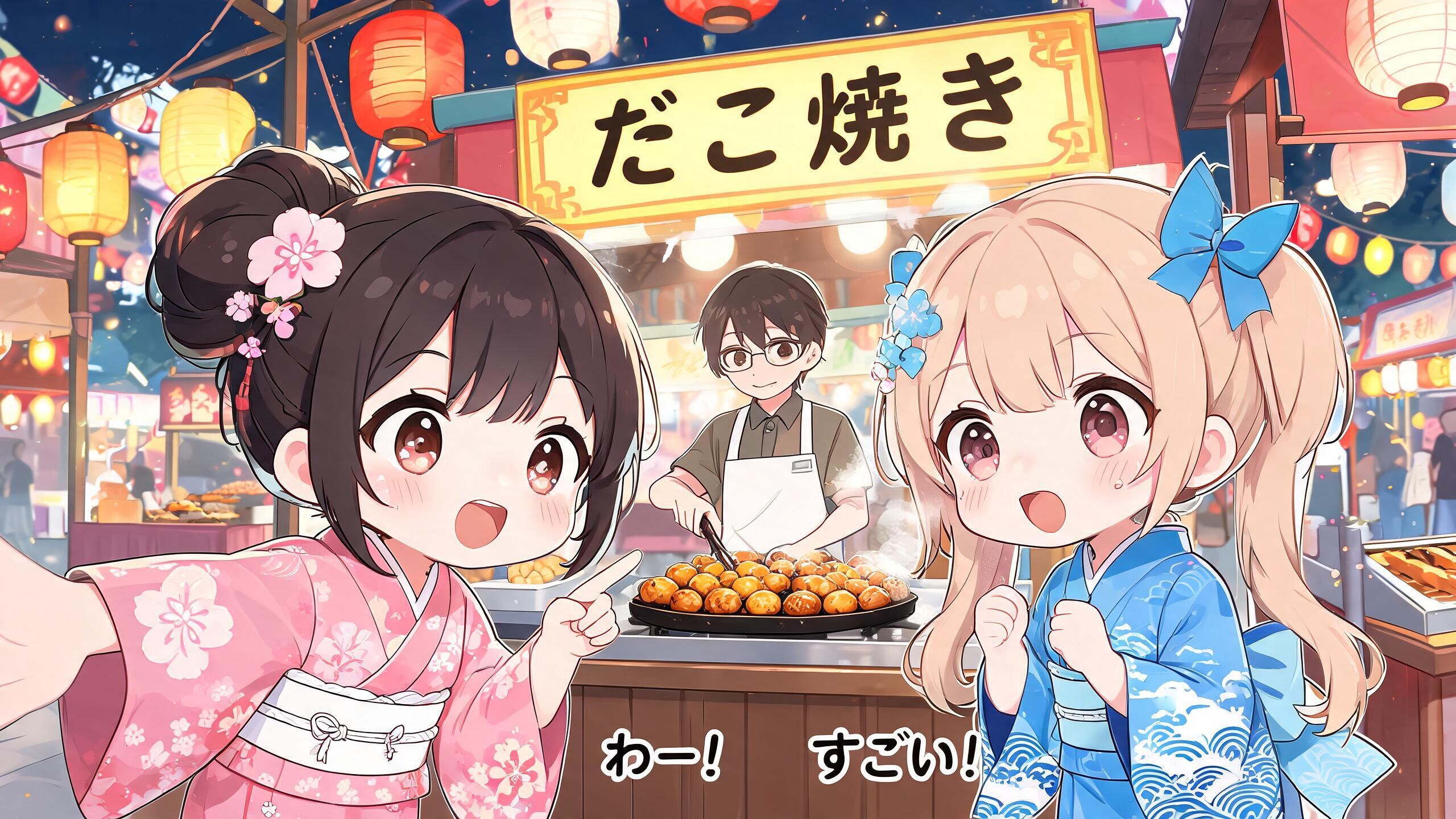 今日の夏休み（たこ焼きの達人１） | の人気AIイラスト・グラビア