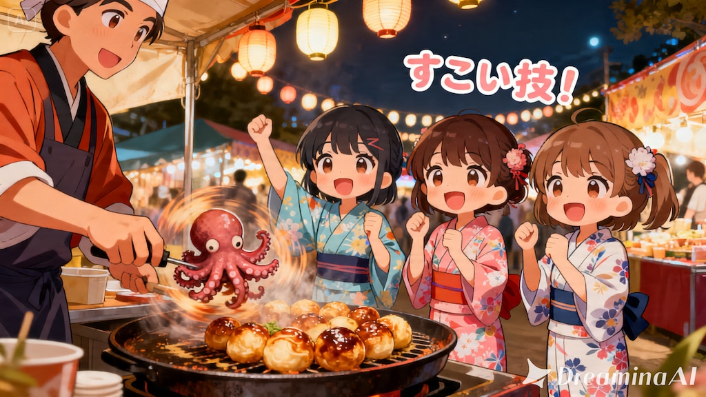 今日の夏休み（たこ焼きの達人１）