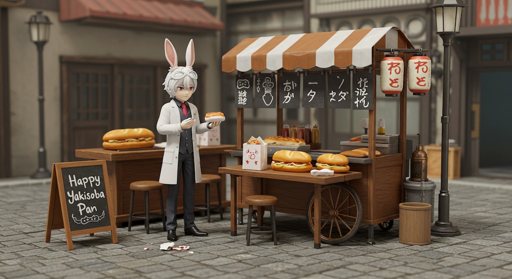 焼きそばパン研究会フィギュア