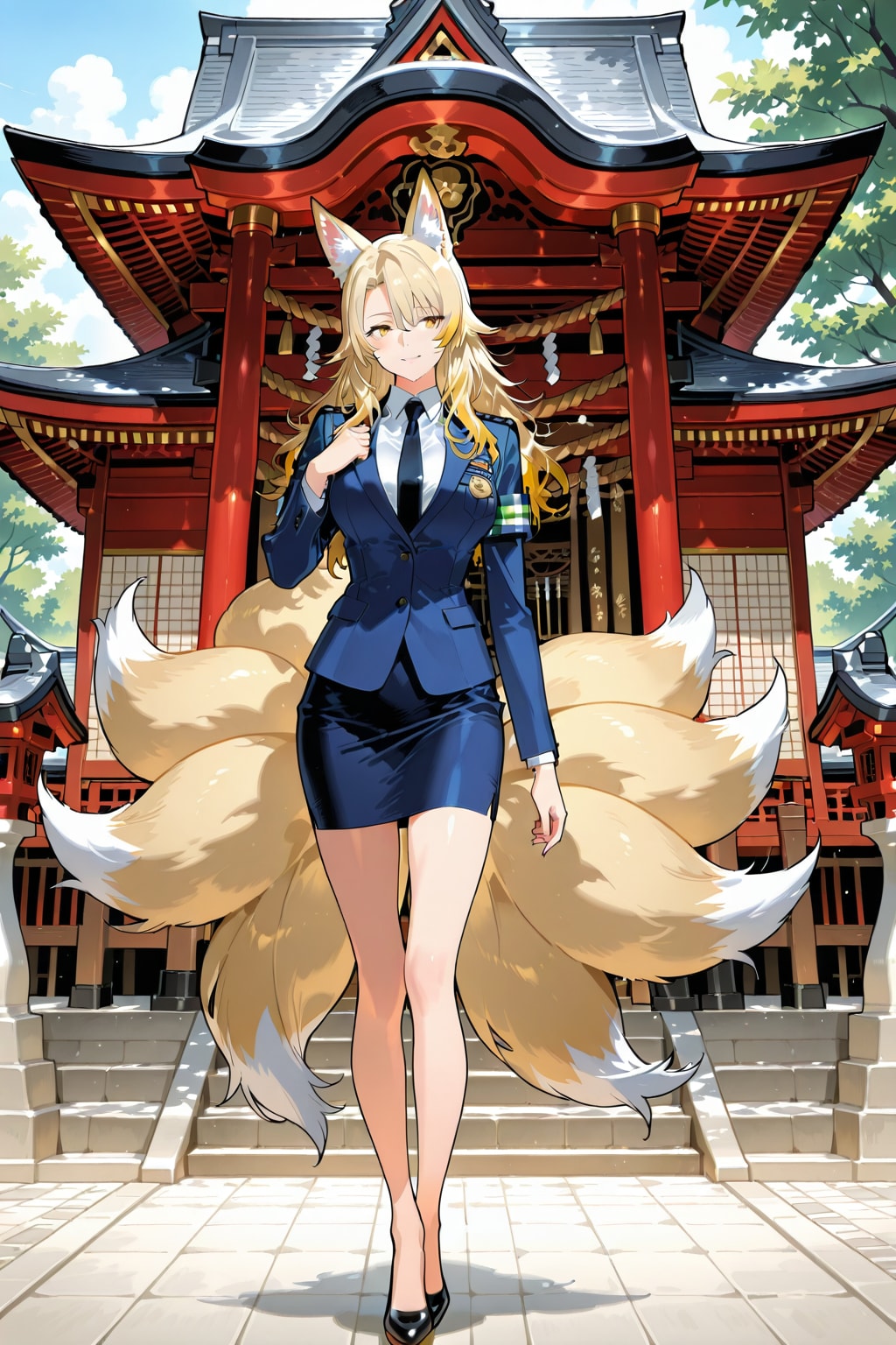 擬人化狐　婦警さん