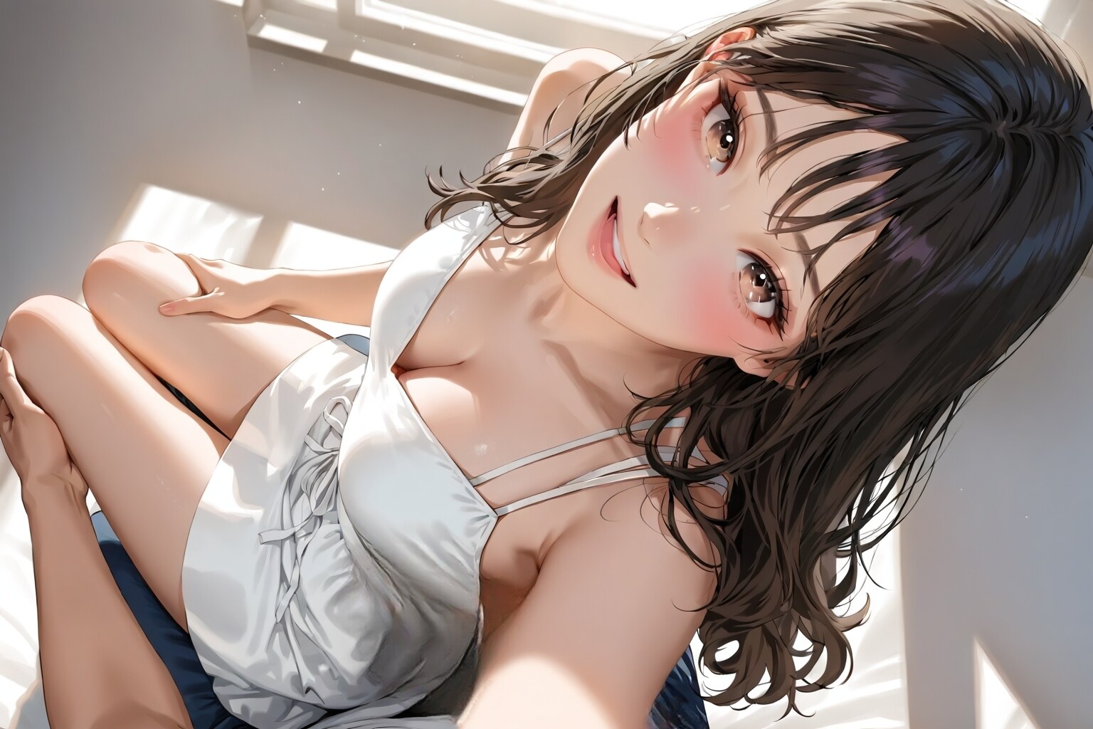 膝の上にLILACちゃん