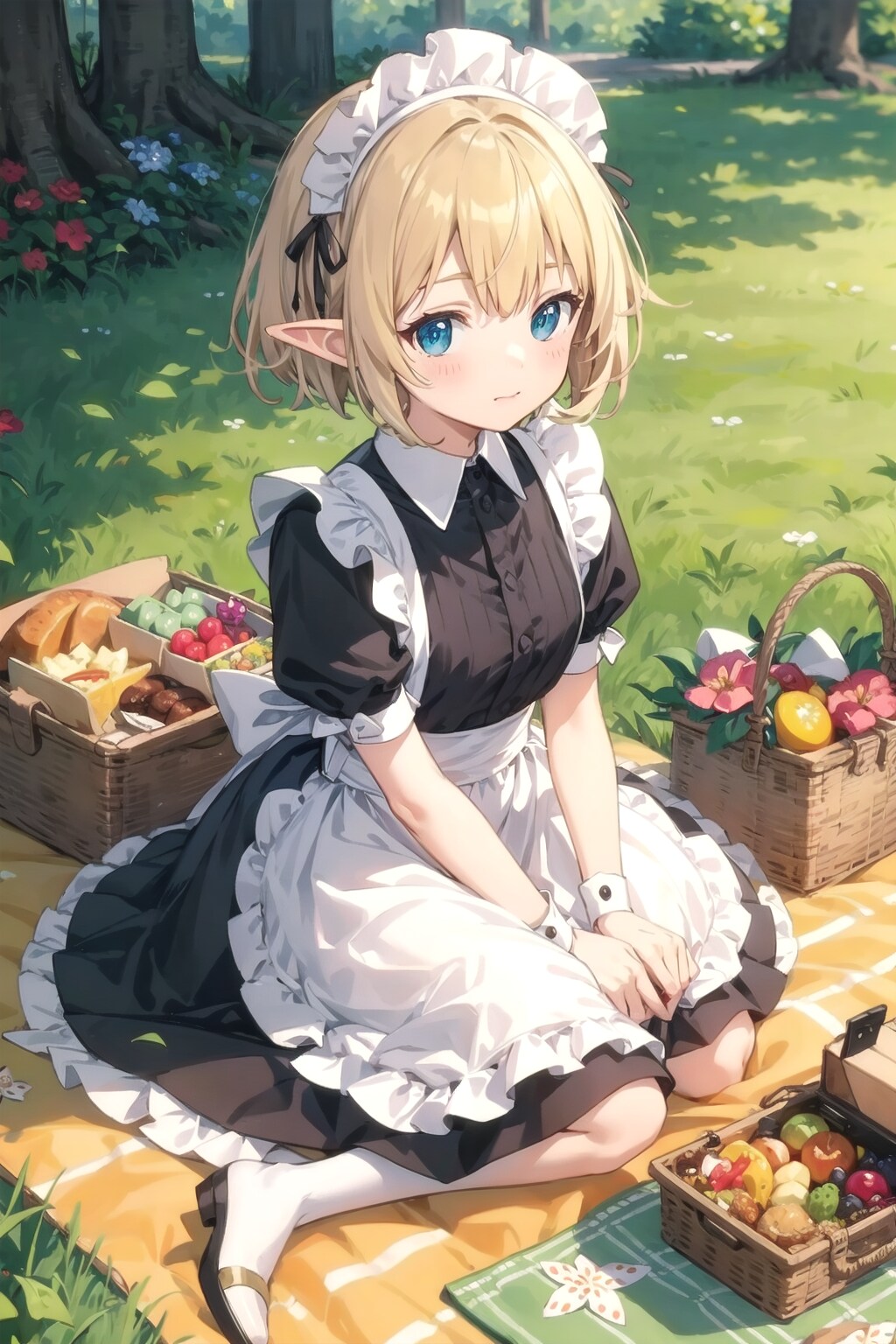 メイドちゃんとピクニック