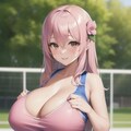 桃髪ロング爆乳ちゃん6 4枚目