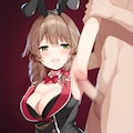 花奈ちゃんに脇コキしてもらう 2枚目