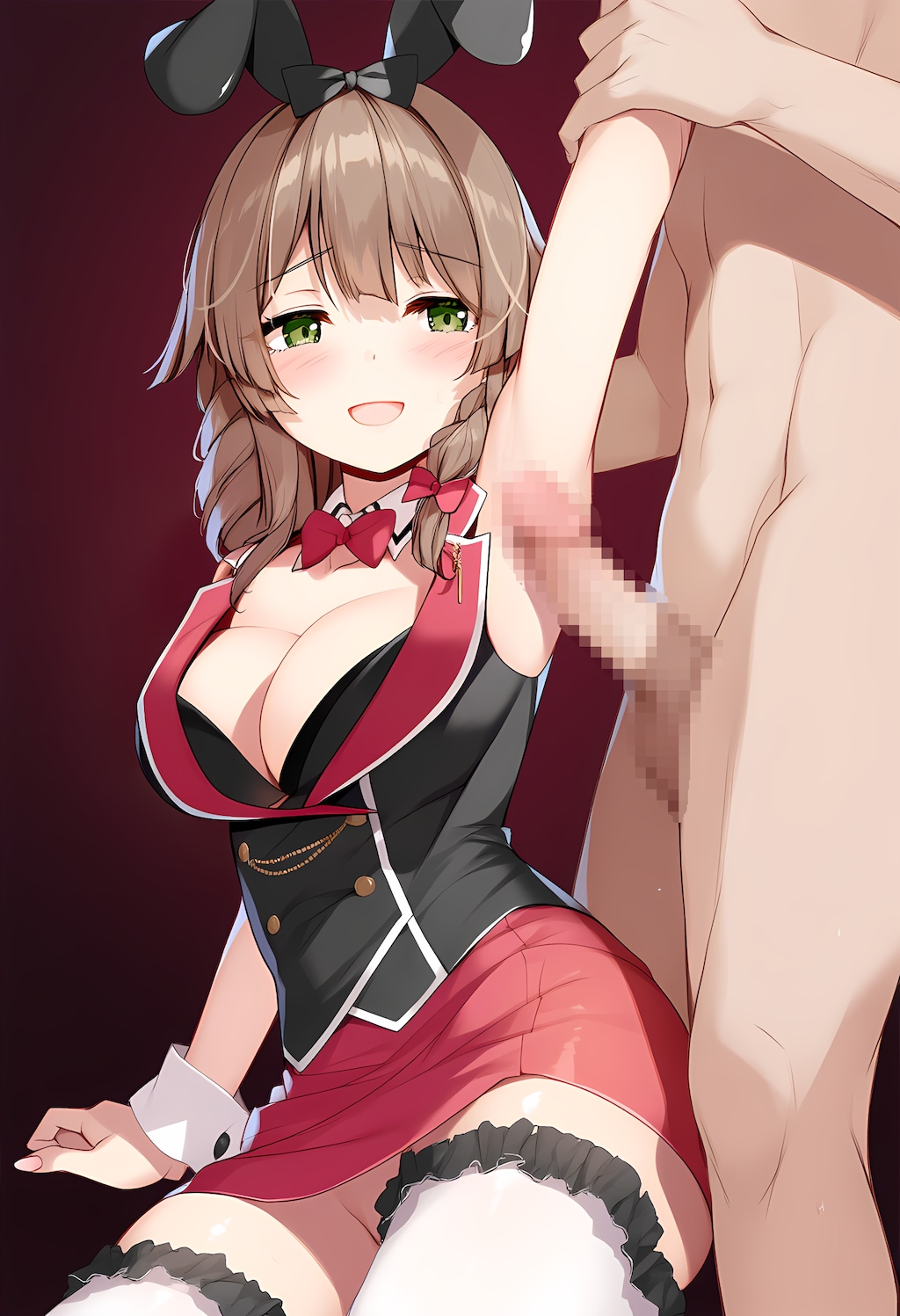 花奈ちゃんに脇コキしてもらう