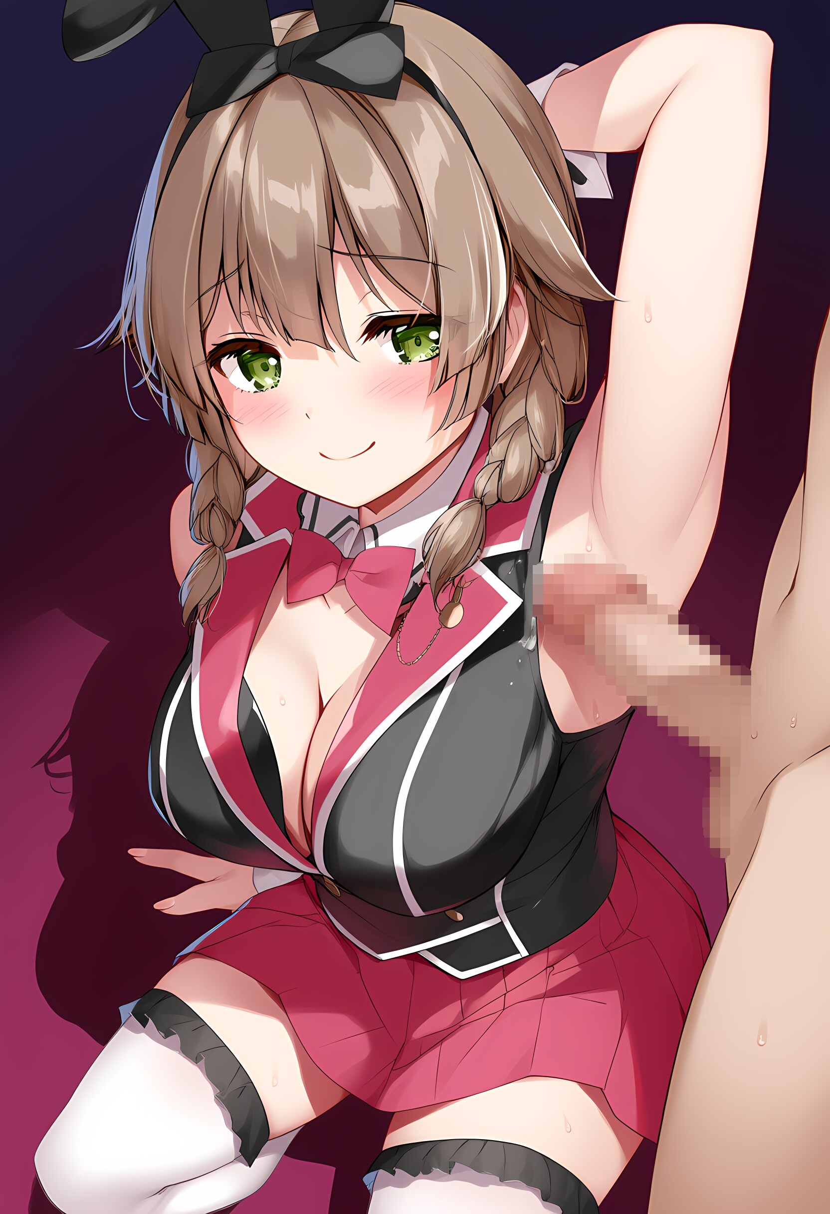 花奈ちゃんに脇コキしてもらう