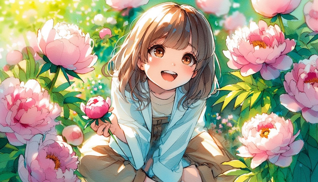 誕生花　0514 芍薬