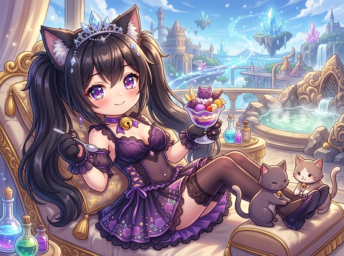 黒ツイにゃん