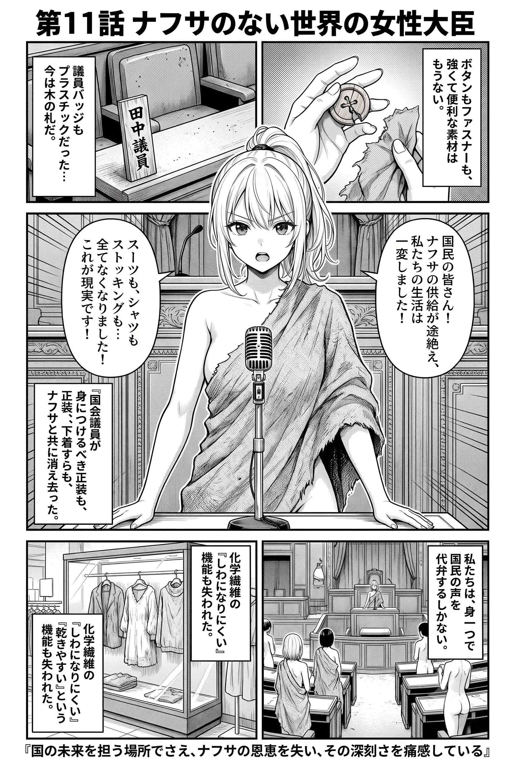 [第11話] ナフサの無い世界：女性大臣編