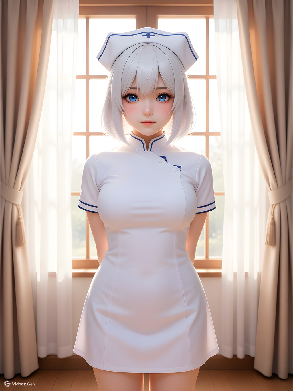 『白衣の天使、髪まで白くなりました』