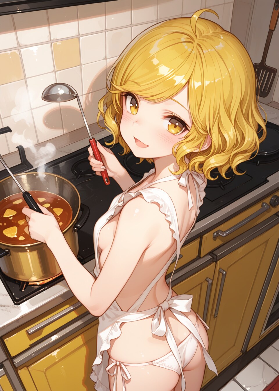 特製カレーを作ってくれるユイちゃん