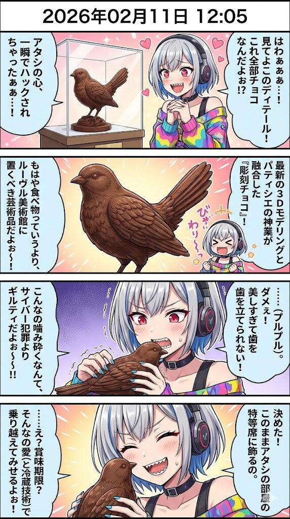 バレンタイン「彫刻チョコ」トレンド　毎日漫画12時 | の人気AIイラスト・グラビア