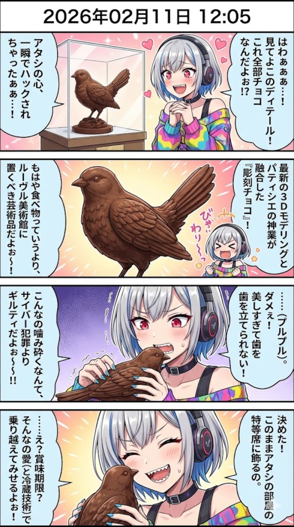 バレンタイン「彫刻チョコ」トレンド　毎日漫画12時