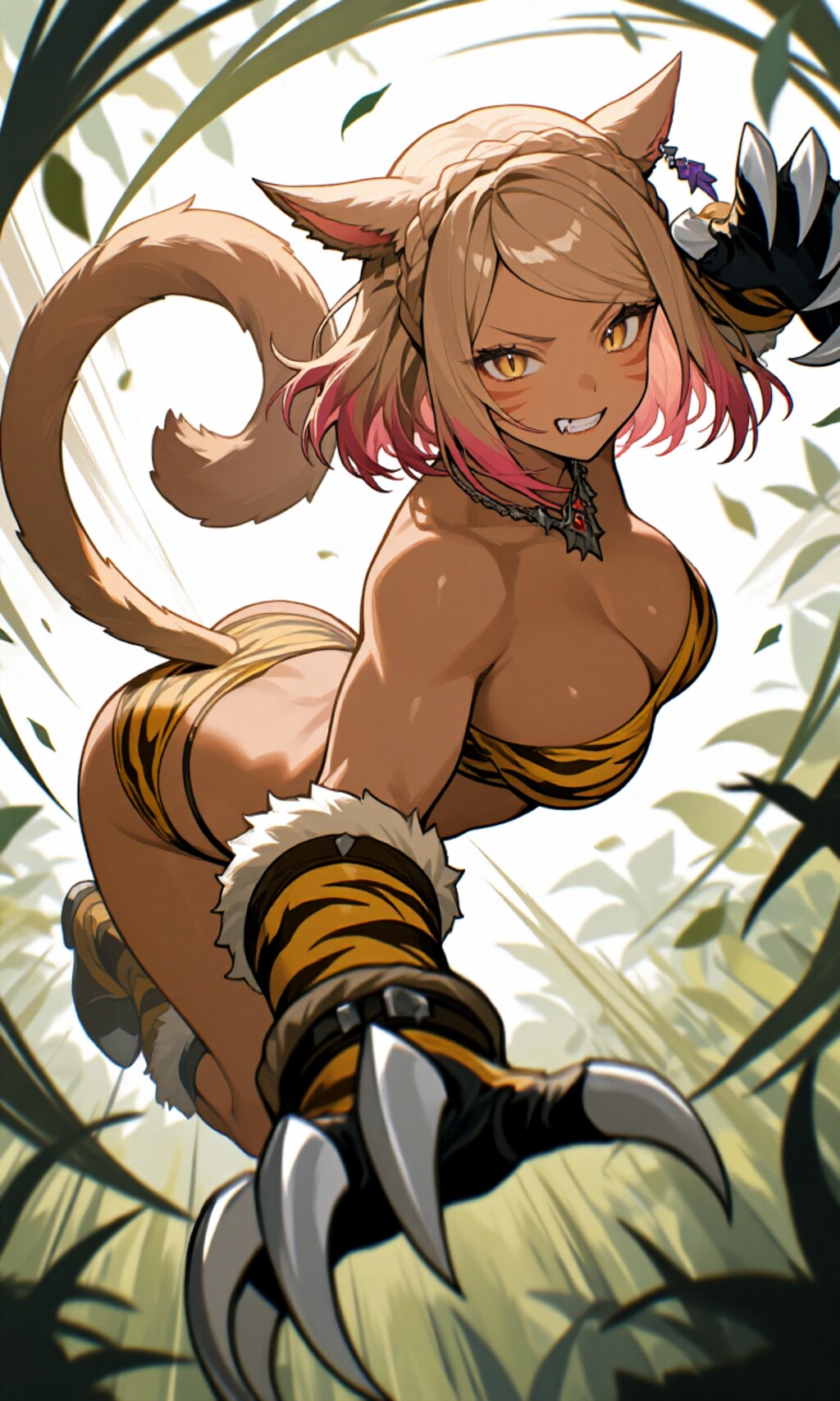 襲い掛かる猫娘