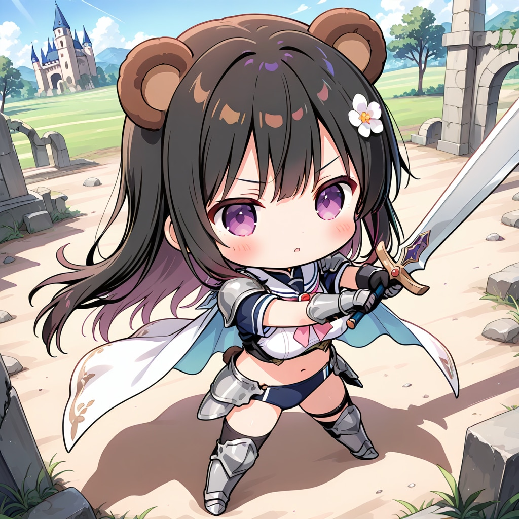 ちびくまみみナイトさん (HARPY) | の人気AIイラスト・グラビア