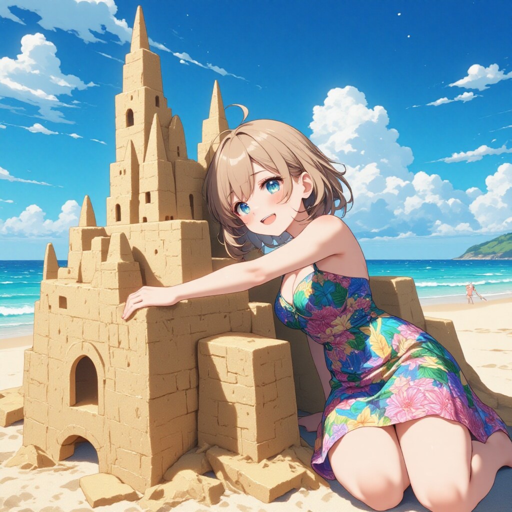 成長した砂の城