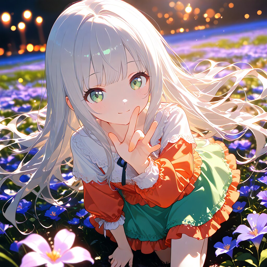 Blooming Smile / 花の中で、笑う | の人気AIイラスト・グラビア