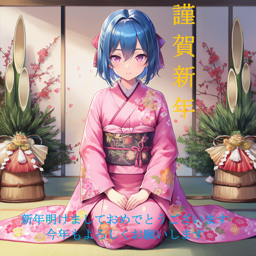 かおりちゃん　謹賀新年 | の人気AIイラスト・グラビア