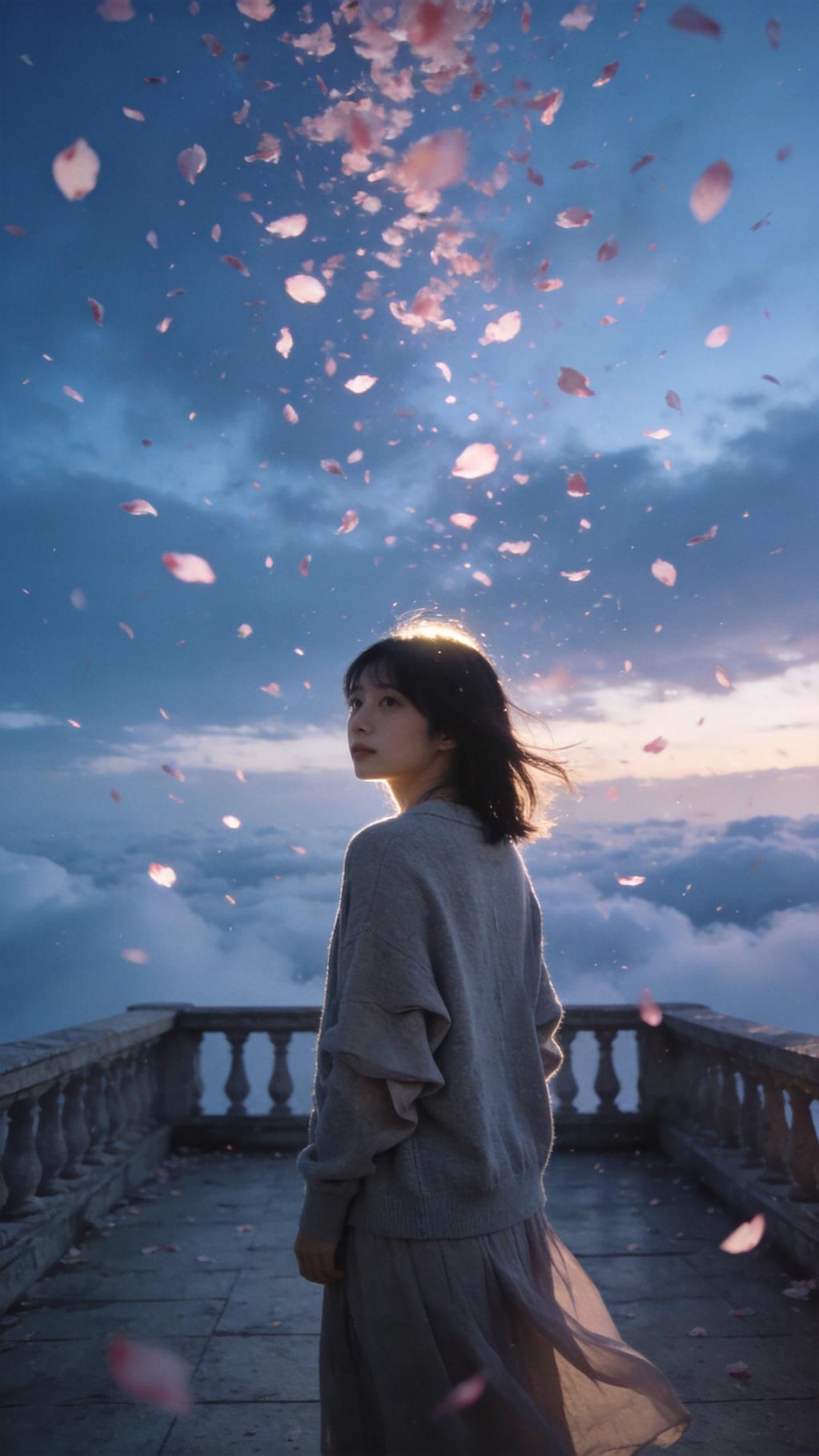 Beneath the Falling Blossom Sky