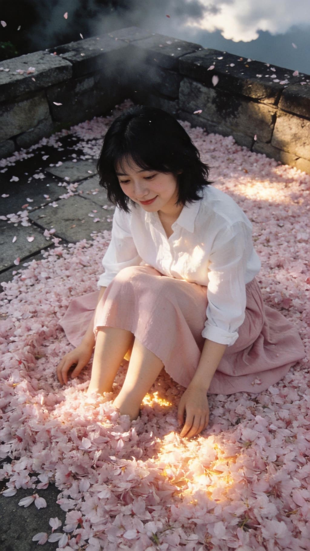Beneath the Falling Blossom Sky