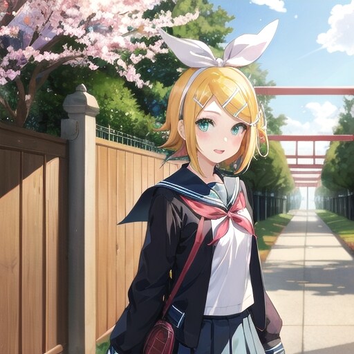 リンちゃんの通学風景