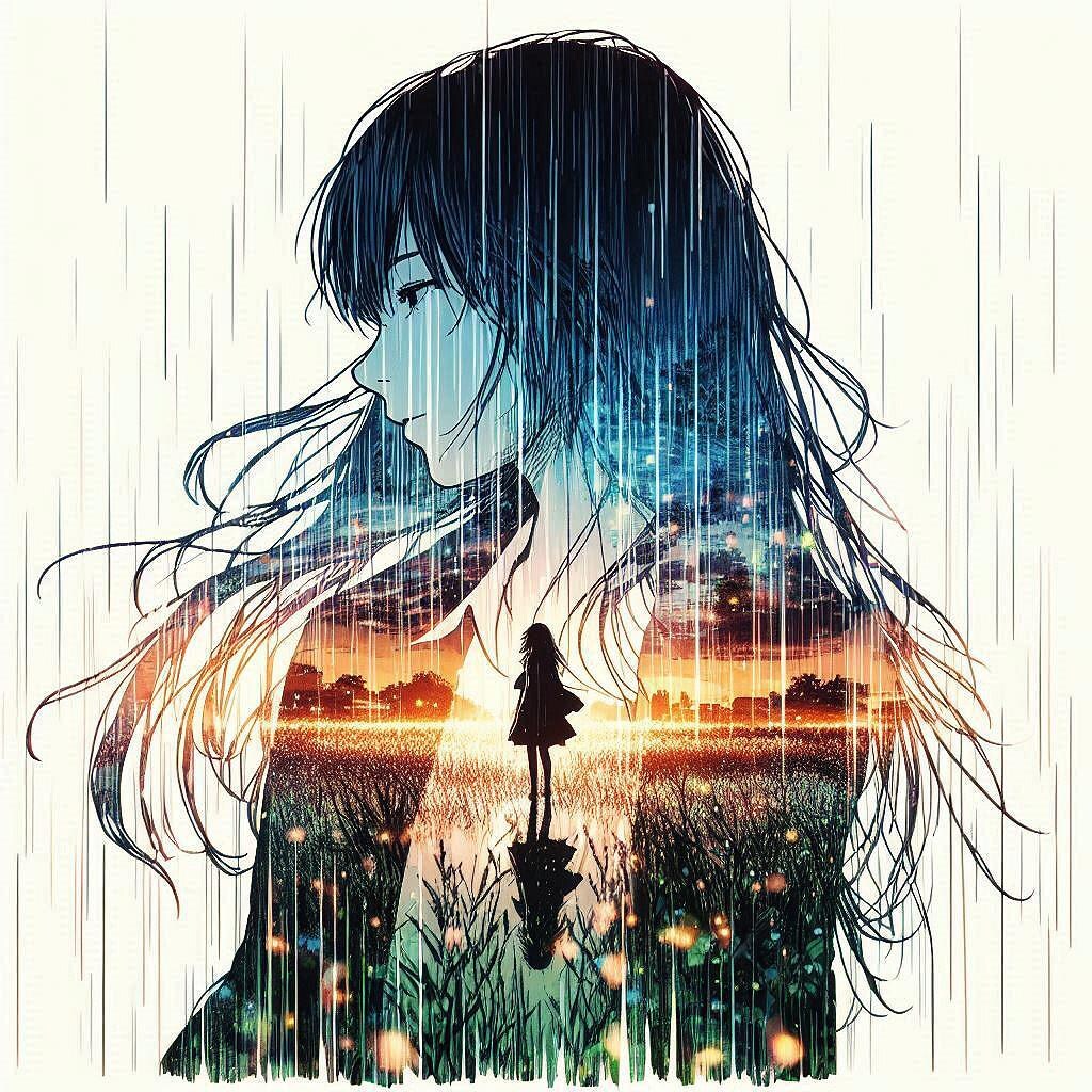 二重露光と少女33