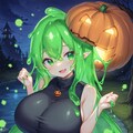 青緑スライムのハロウィン 3枚目