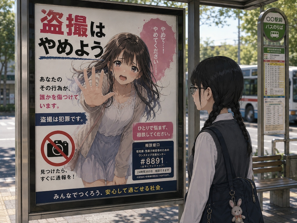 盗撮はダメだよ！