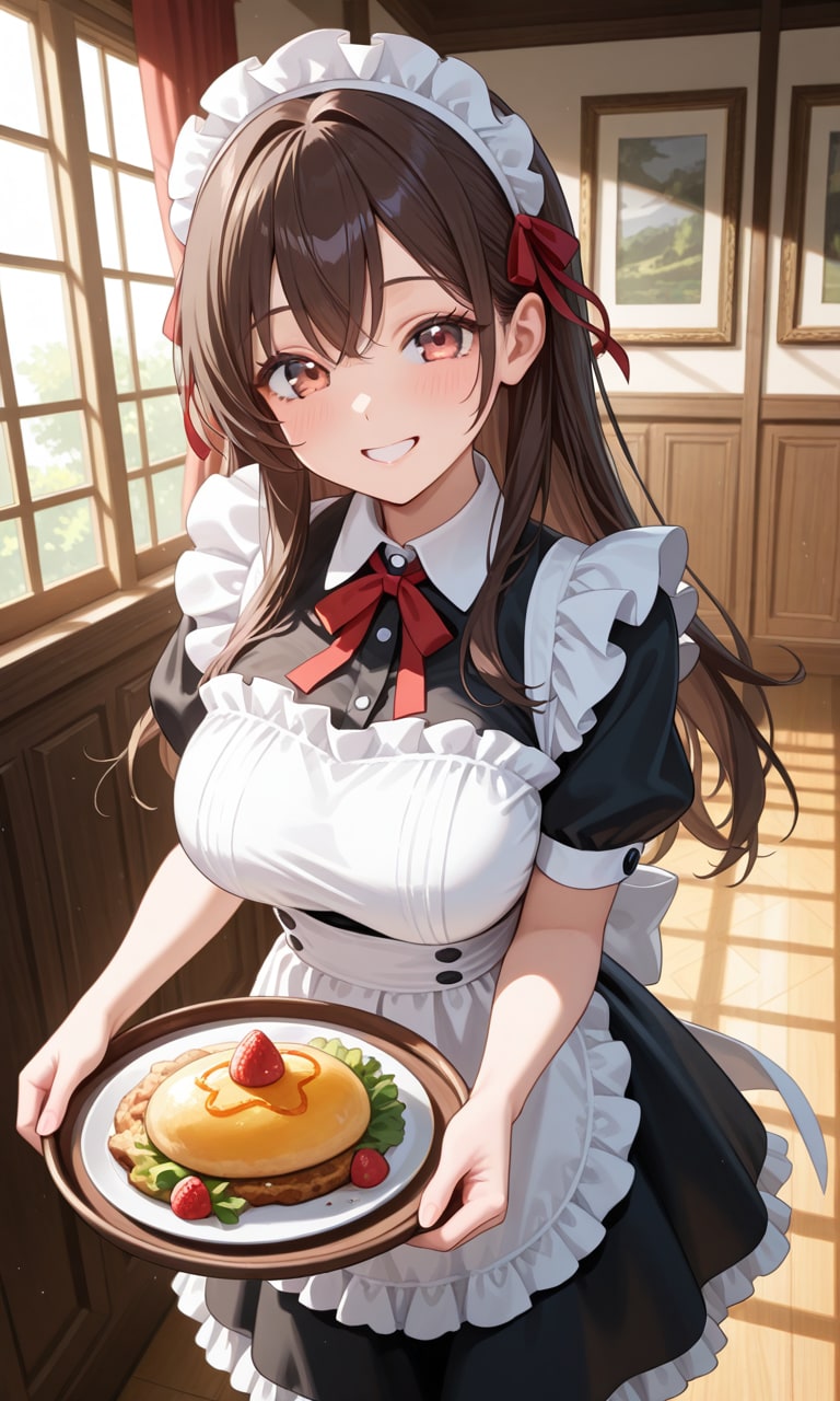 メイドさんパラパラ | の人気AIイラスト・グラビア