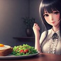 少女と朝食 2 4枚目