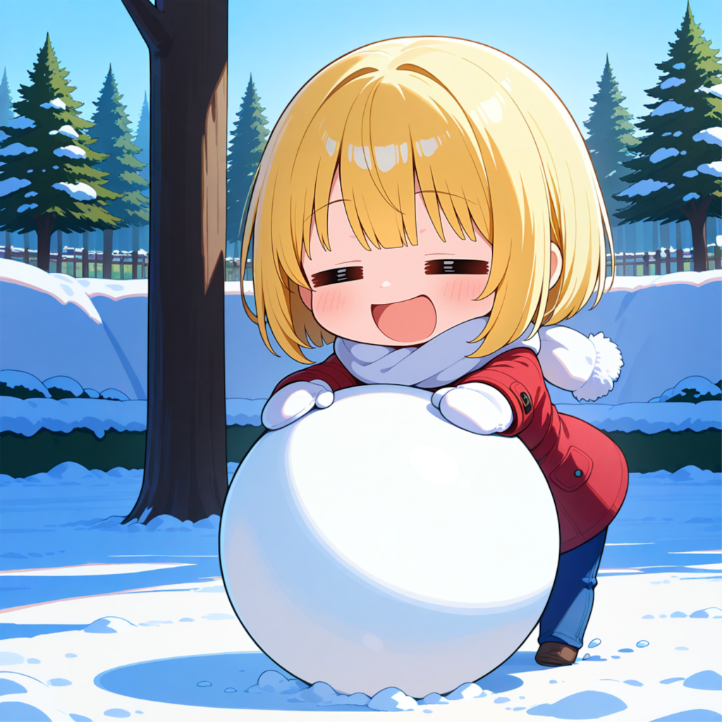 雪だるま作るぞー