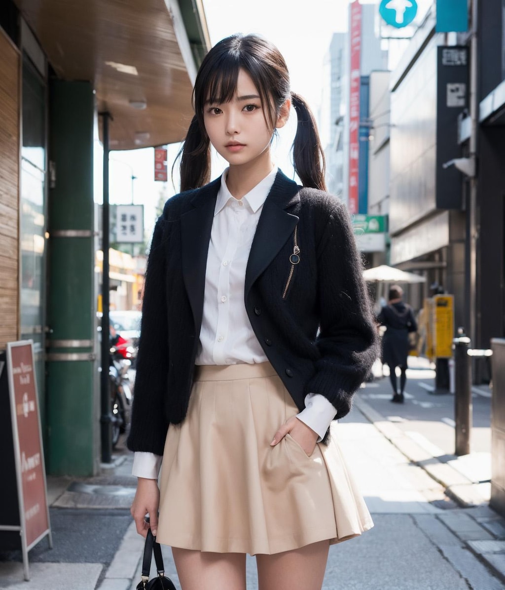 スカートをはいたオシャレ美女【続きはブログで無料公開中！】