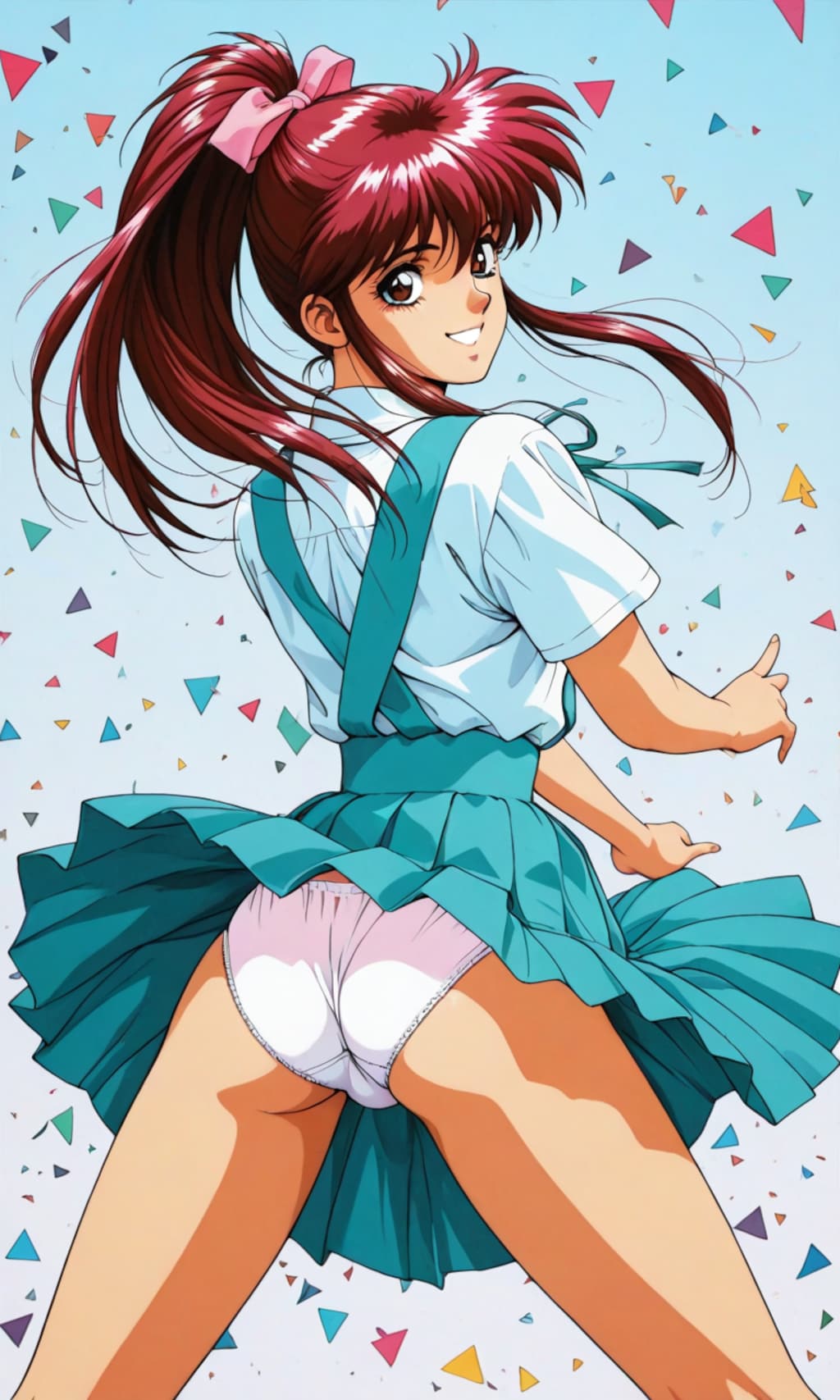 お尻のパンチラ！