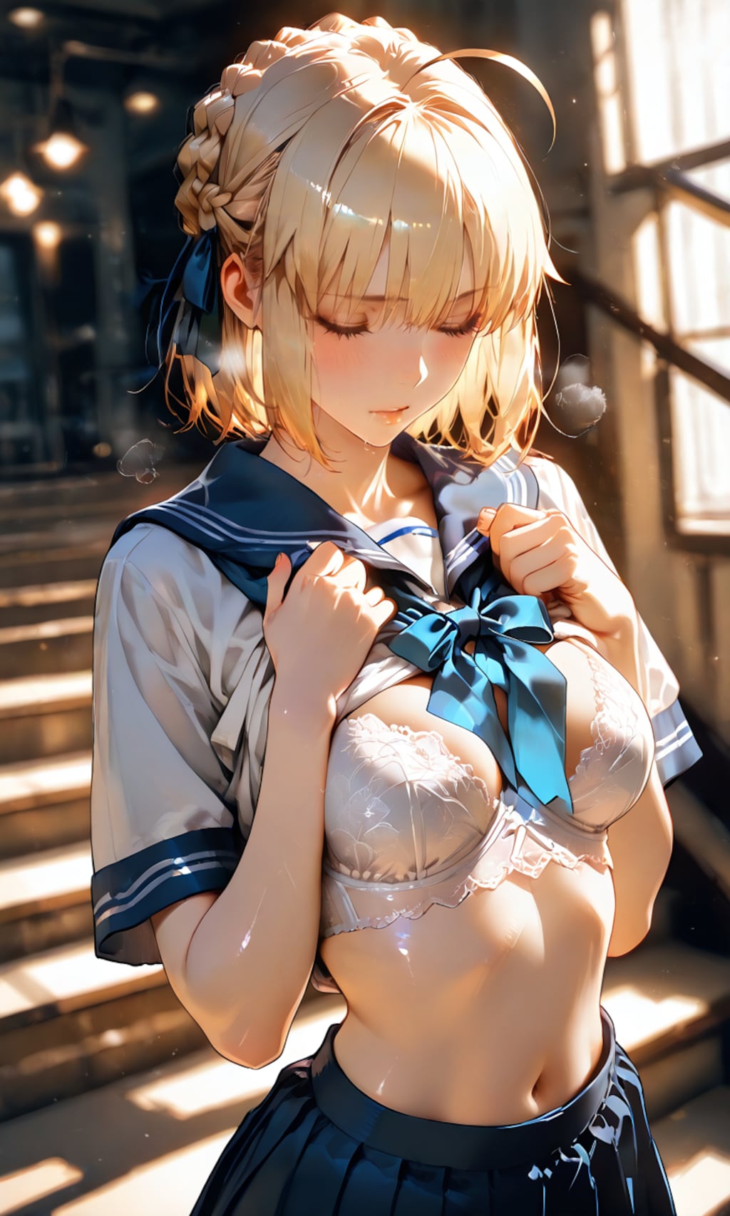 恥じらうセイバーさん