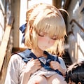 恥じらうセイバーさん 2枚目