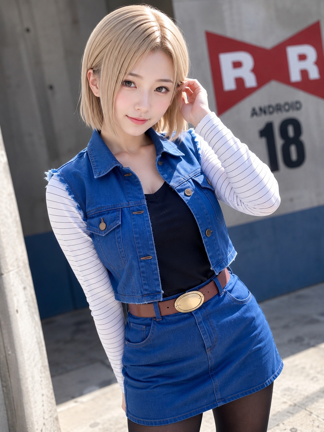 ドラゴンボール 人造人間18号のコスプレ