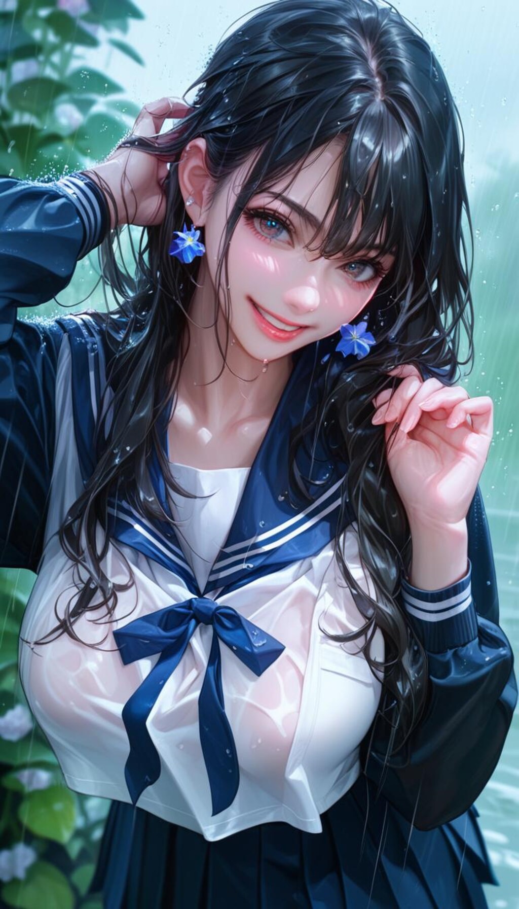 傘忘れちゃった　制服バージョン