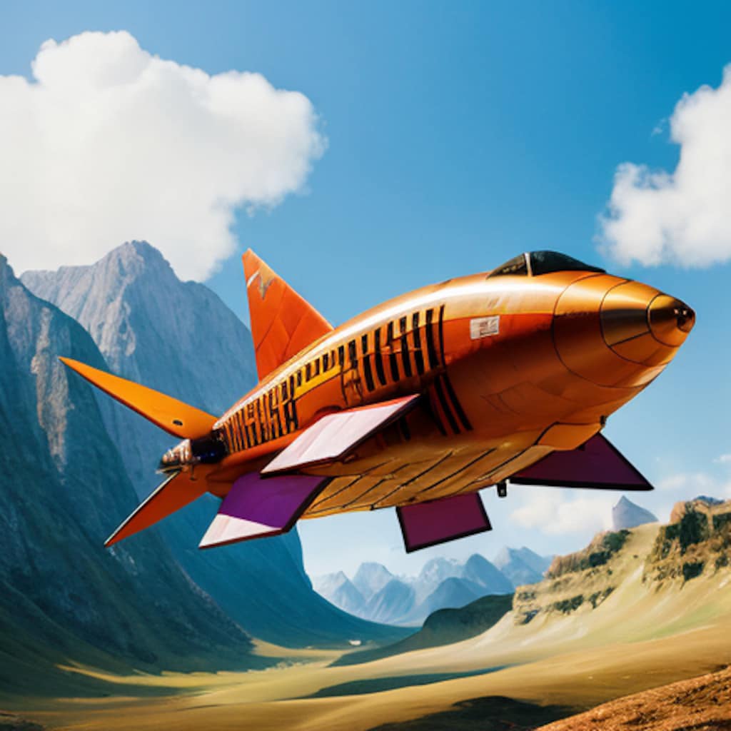 荒野を飛ぶ戦闘機