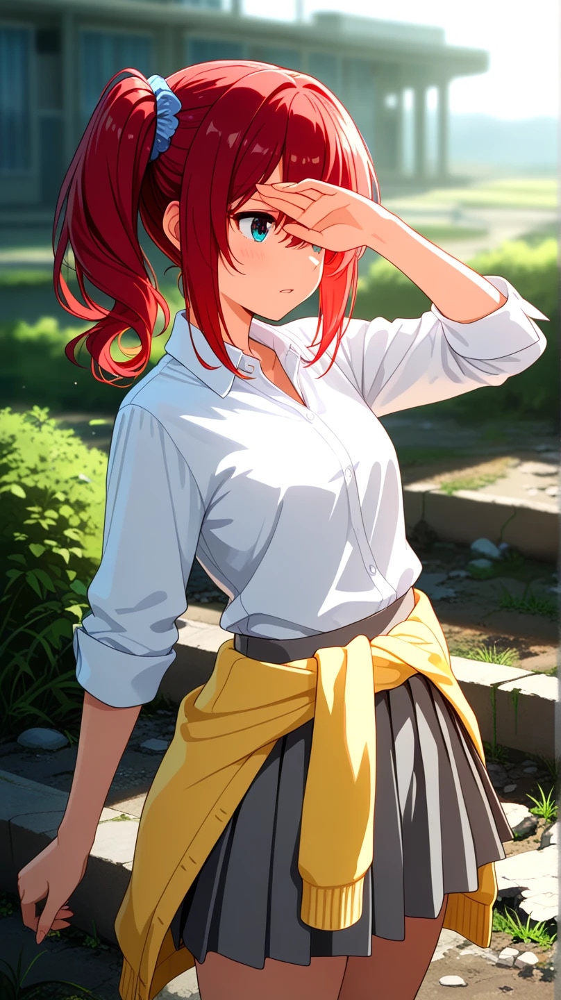 赤毛ちゃん　日差し